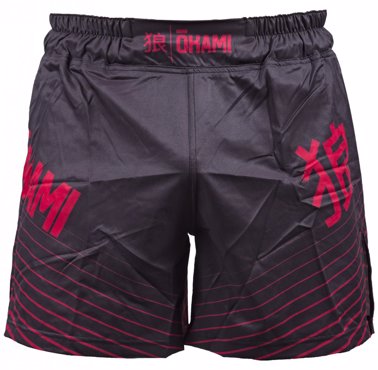 Okami kanji Fightshorts -black